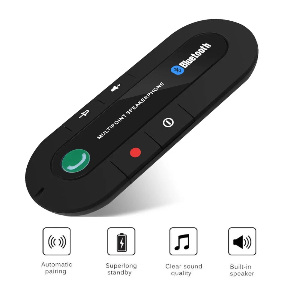 KMIND Bluetooth Handsfree Car Kit with Music & Call Features