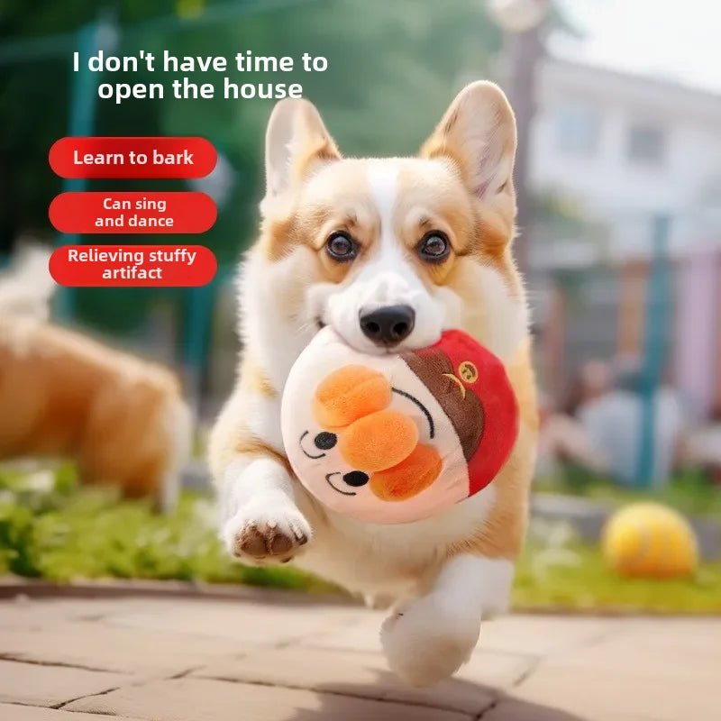 Interactive Electric Plush Jumping Ball Toy for Dogs - USB Rechargeable