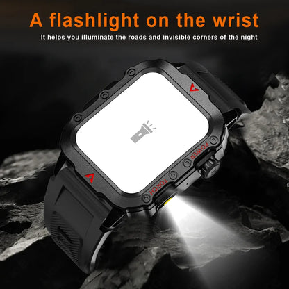 LAXASFIT 2024 Smartwatch with Bluetooth Call & Health Monitoring